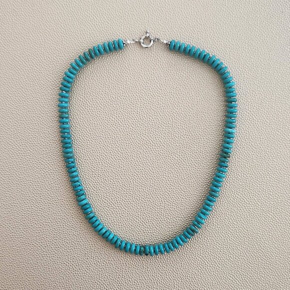 TURQUOISE KARMA NECKLACE--18" - Picture 2 of 2